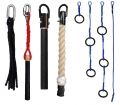 Ninja Course Rope and Ring Grabs